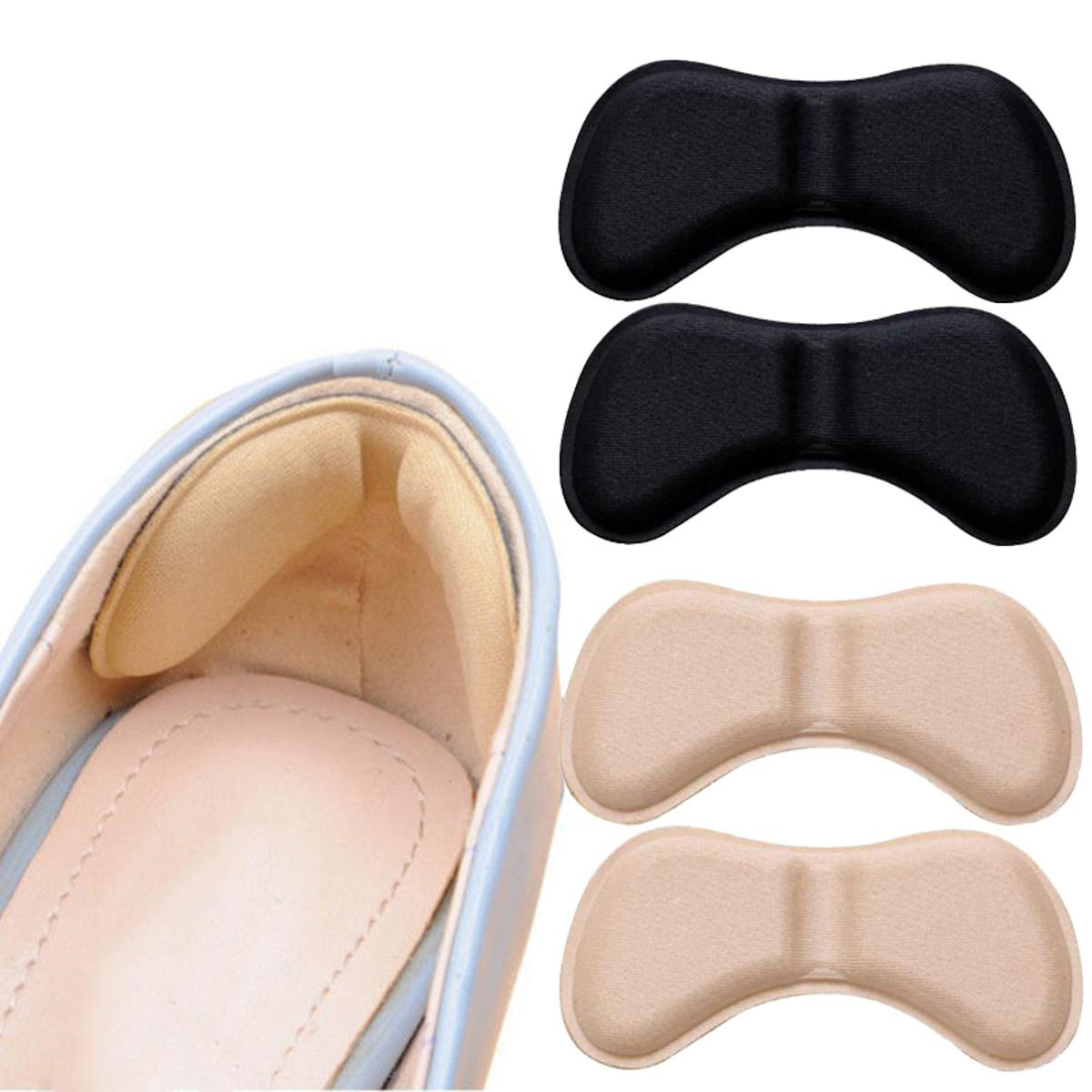 2 Pair Forefoot Shoe Pads – Adjustable Insole Cushions & Heel Protectors