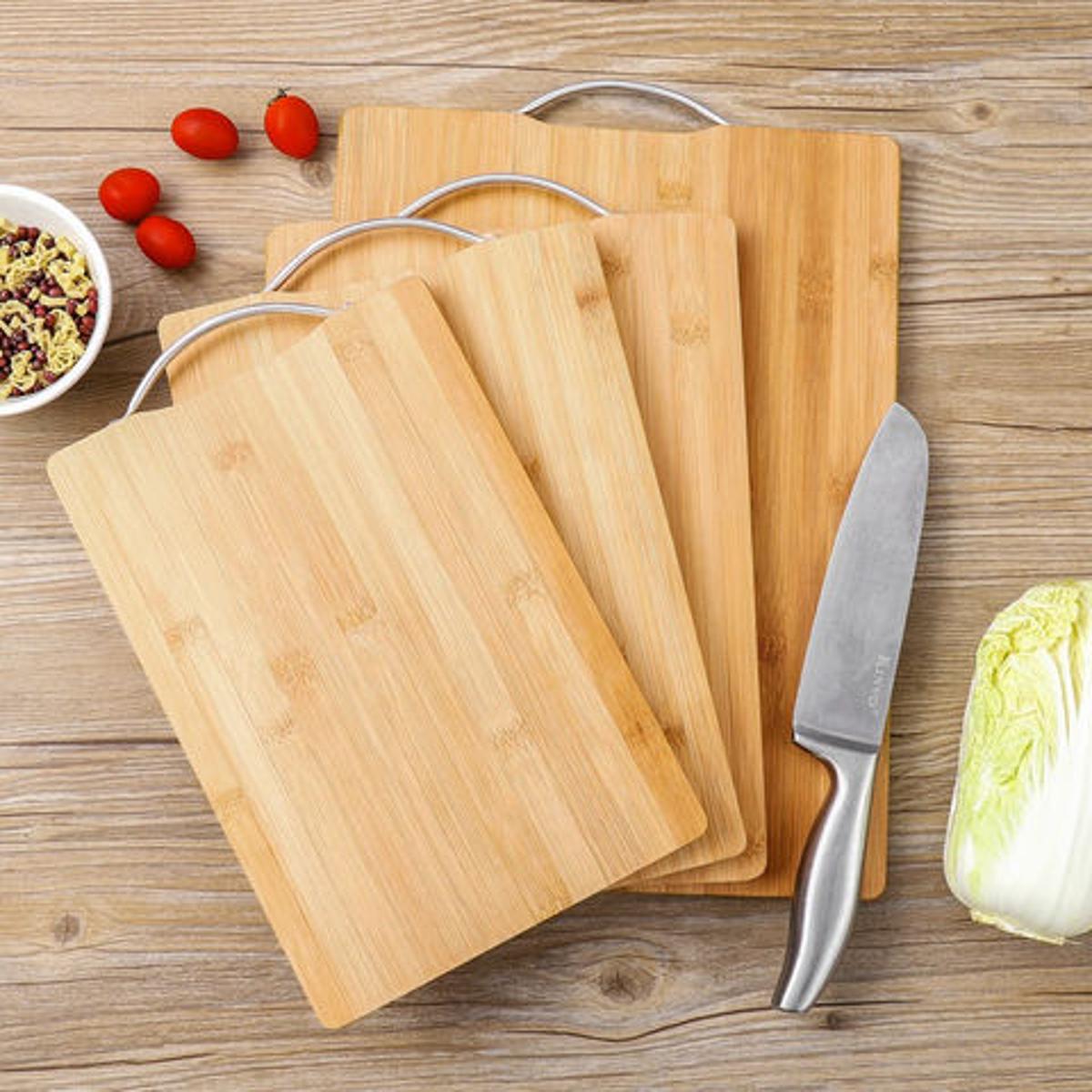 24x34 cm Bamboo Chopping Board – Eco-Friendly, Durable & Knife-Friendly Cutting Board for Kitchen