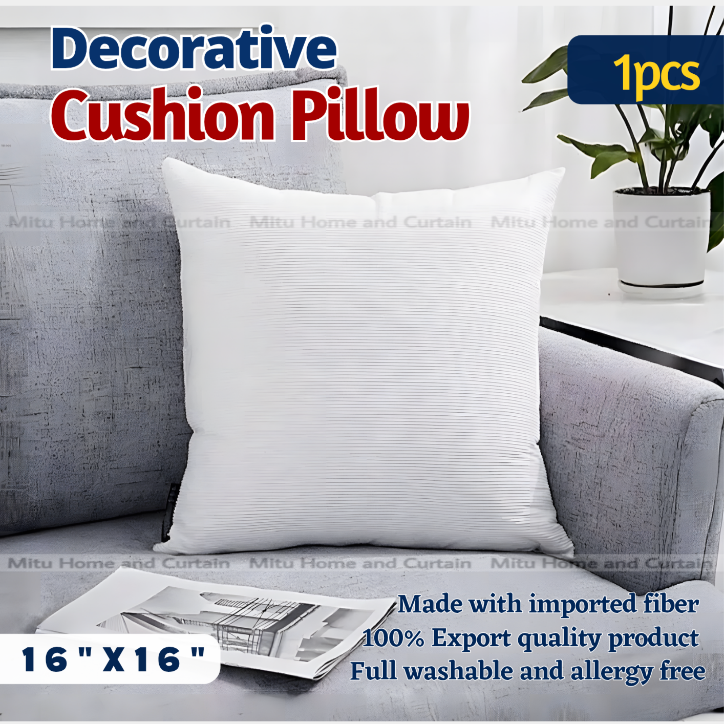 Exclusive Cushion pillow 16 inch * 16 inch 1pcs sofa balish