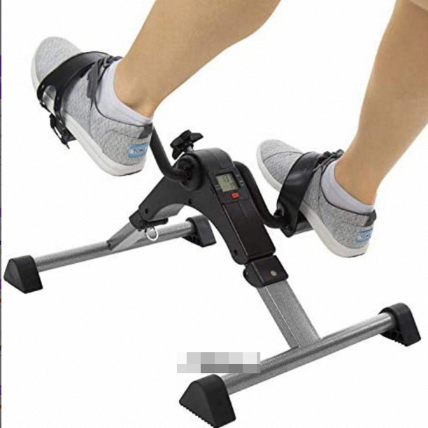 Mini Exercise Cycle/Portable Folding Arm & Leg Pedal Exerciser With Digital Lcd Display Home Indoor Mini Exercise Bike Resistance Adjustable
